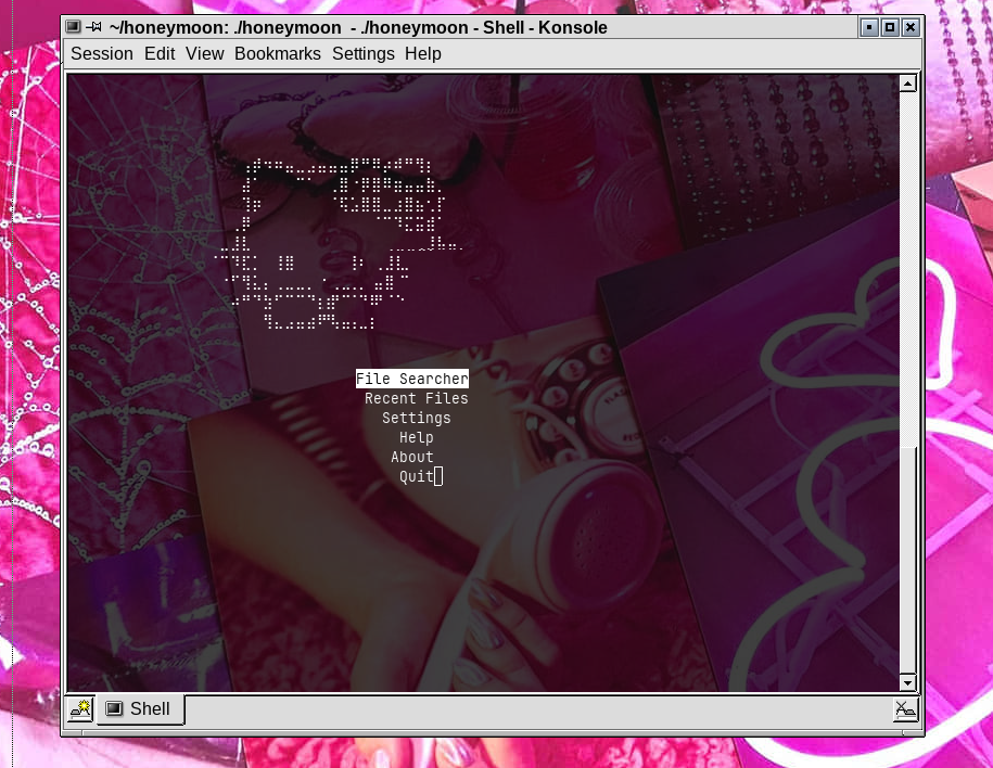 Honeymoon Editor Screenshot