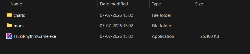 Game folder contents