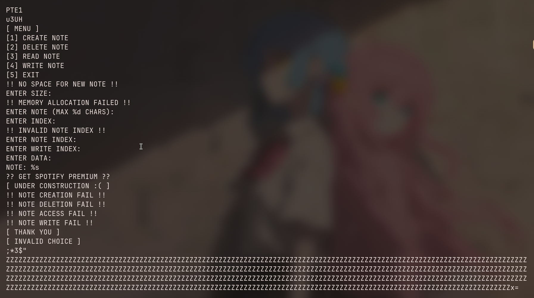 Strings Output