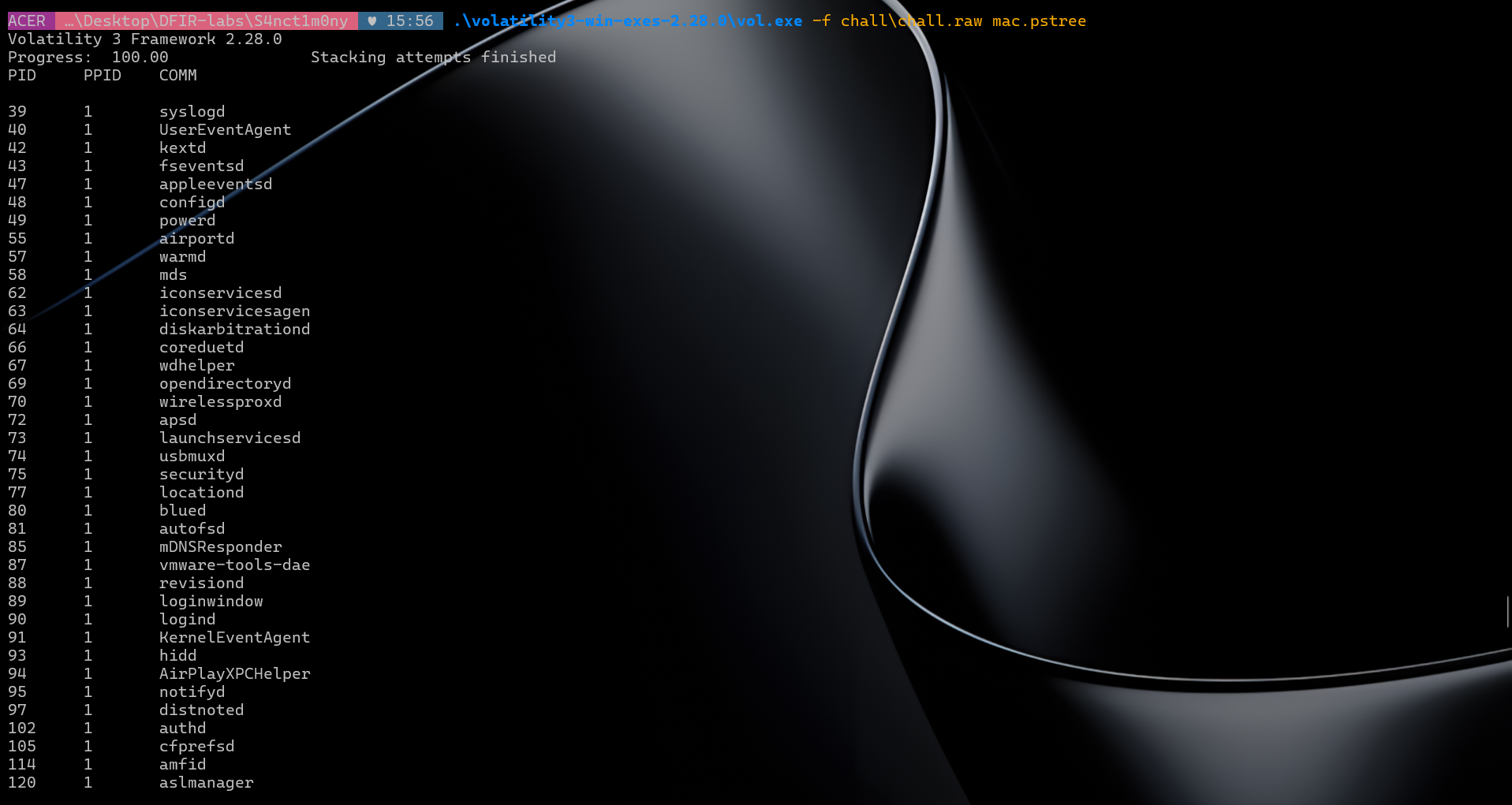mac.pstree output