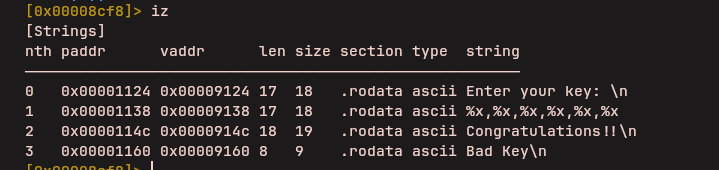 Program Output